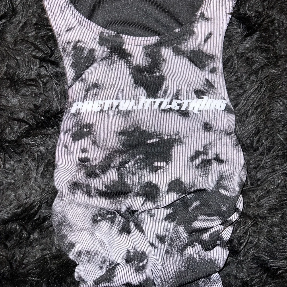 Prettylittlething - Rouched Racer Mini Dress - Picture 2 of 2